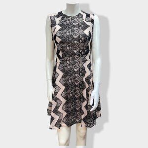 FIRE los angeles Lace Print Dress